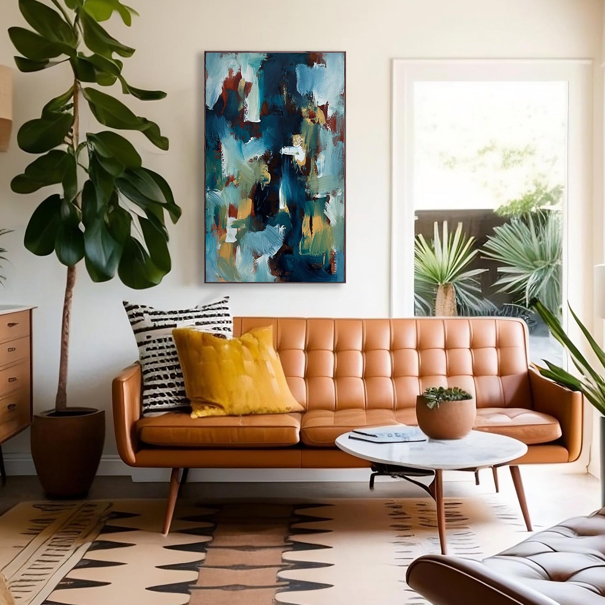 Timeless - Original Painting-Abstract House