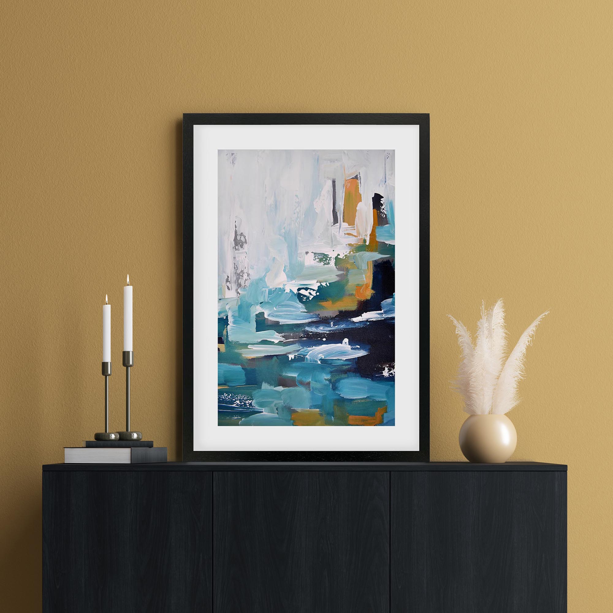 Abstract 406 Framed Art