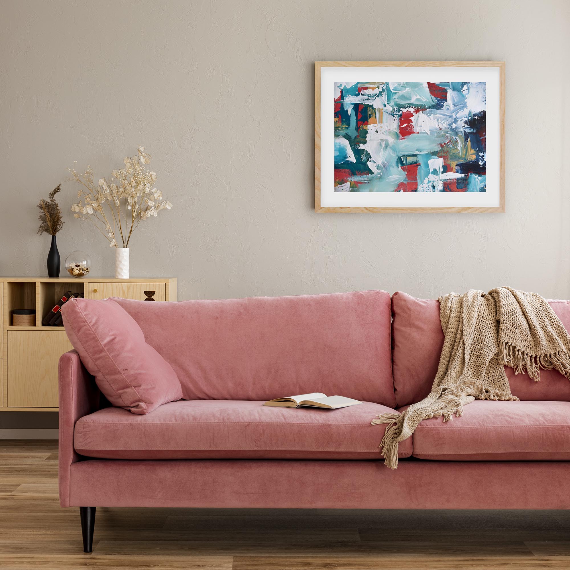 Abstract 208 Framed Art