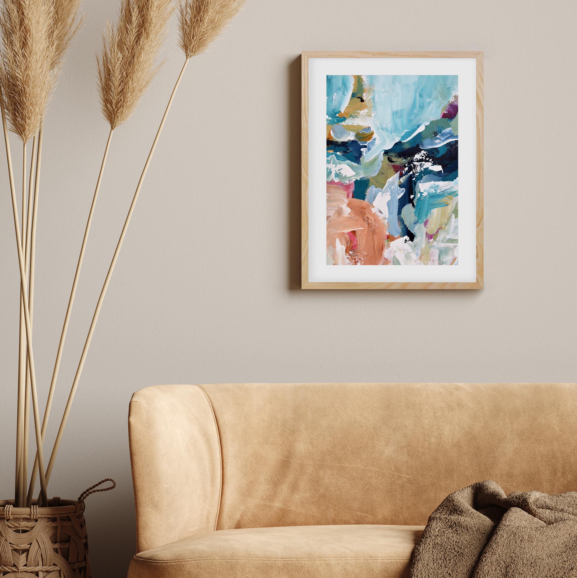 Abstract 312 Framed Art