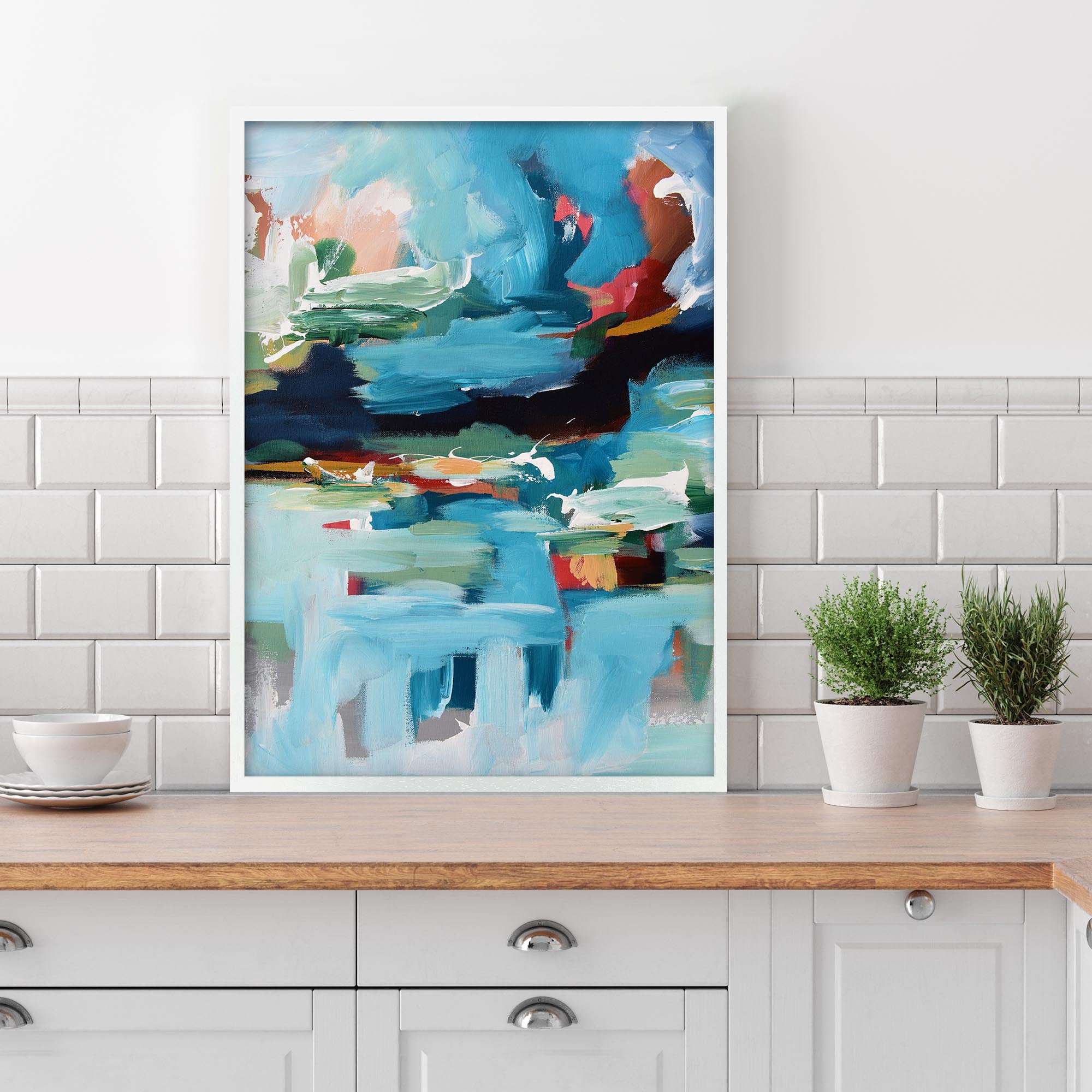 Abstract 355 Framed Art