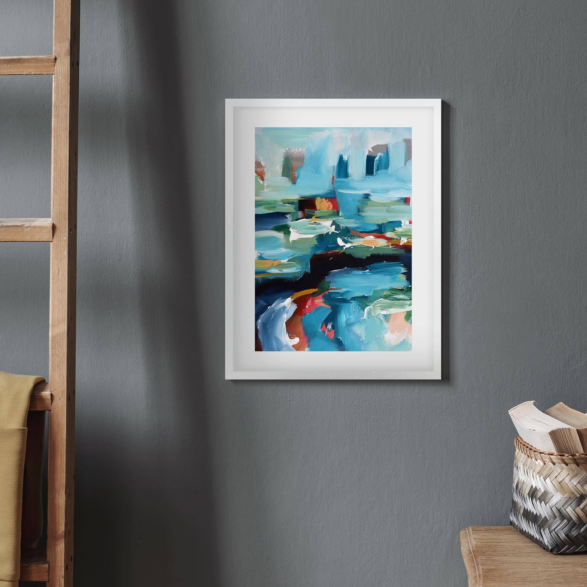 Abstract 353 Framed Art