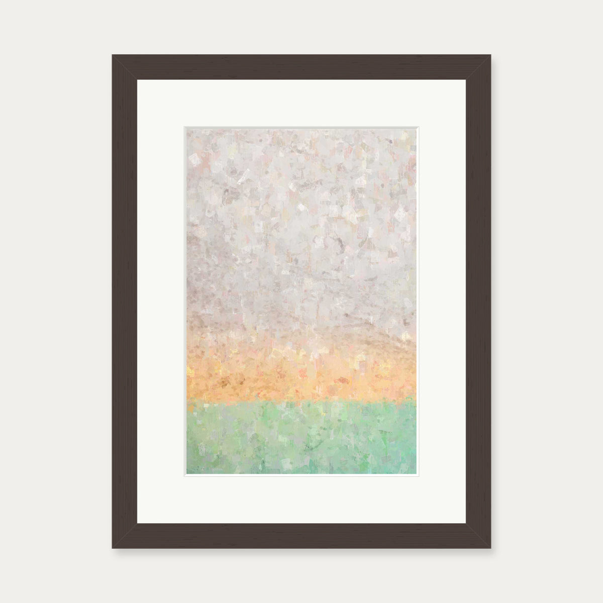 Tequila Sunrise Art Print — 30 x 40 cm — Brown Frame