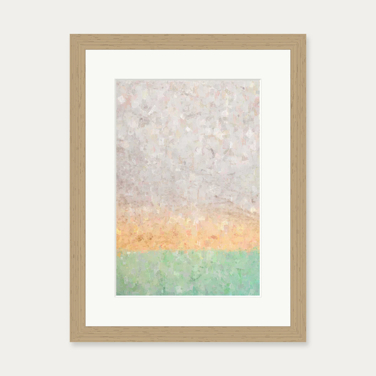 Tequila Sunrise Art Print — 30 x 40 cm — Oak Frame