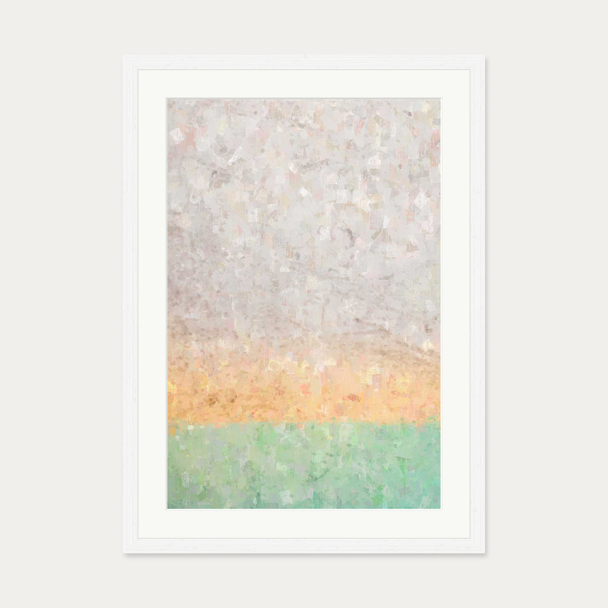 Tequila Sunrise Art Print — 50 x 70 cm — White Frame