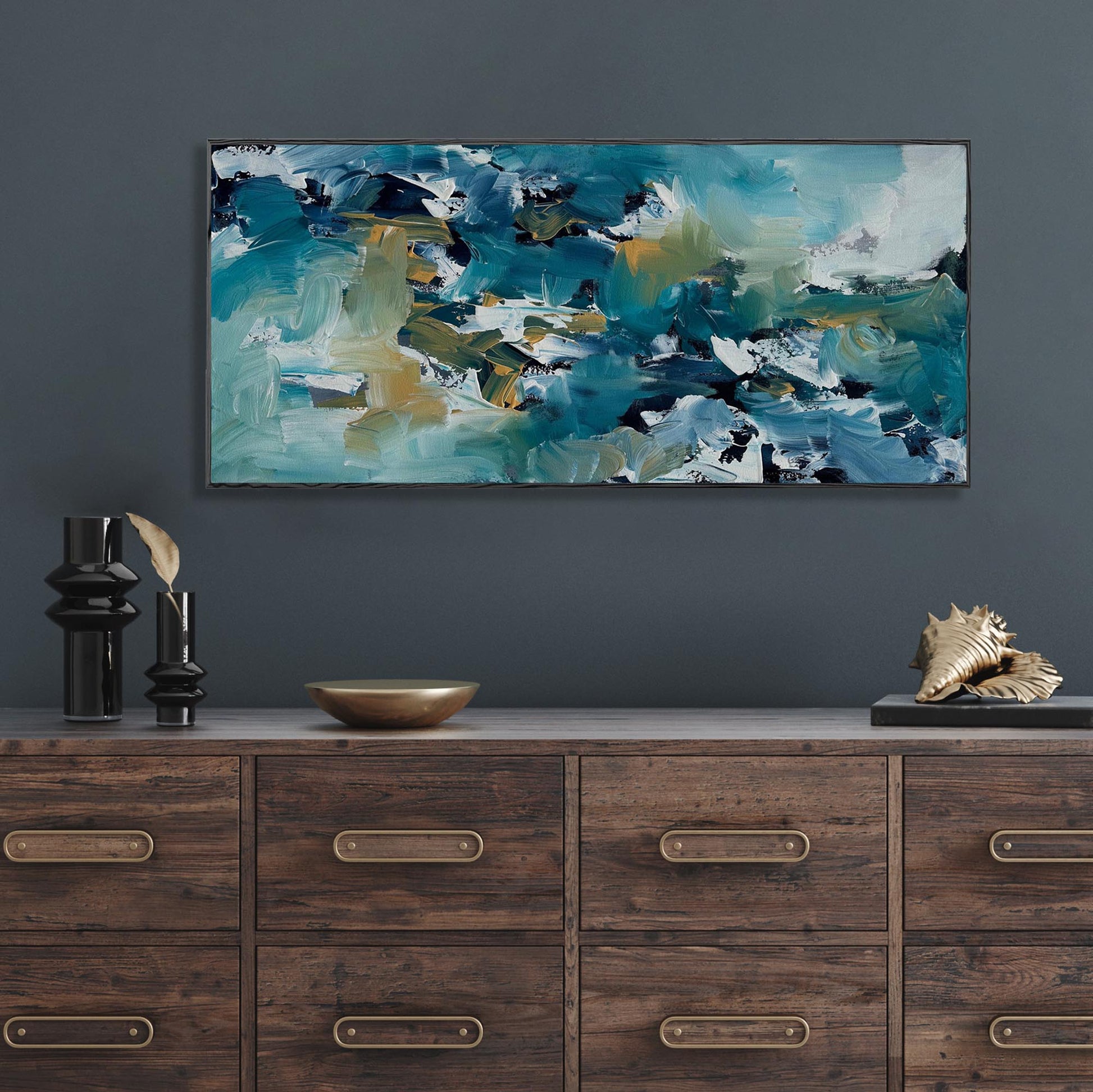 Dreamscape - Original Painting-Abstract House