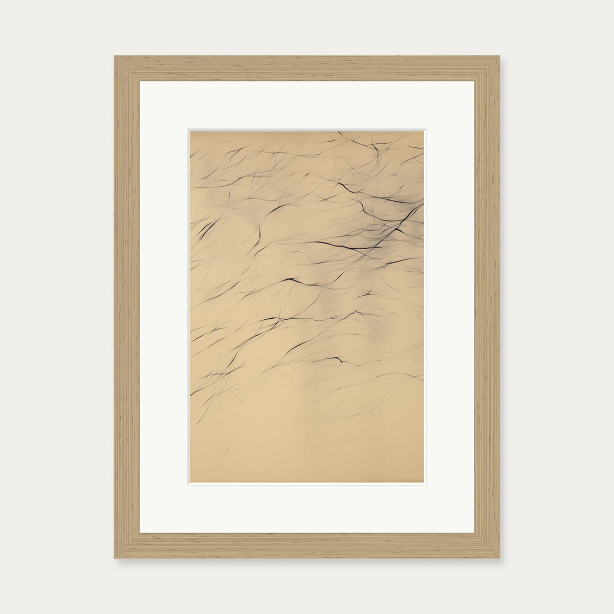 Texture Art Print — 30 x 40 cm — Oak Frame