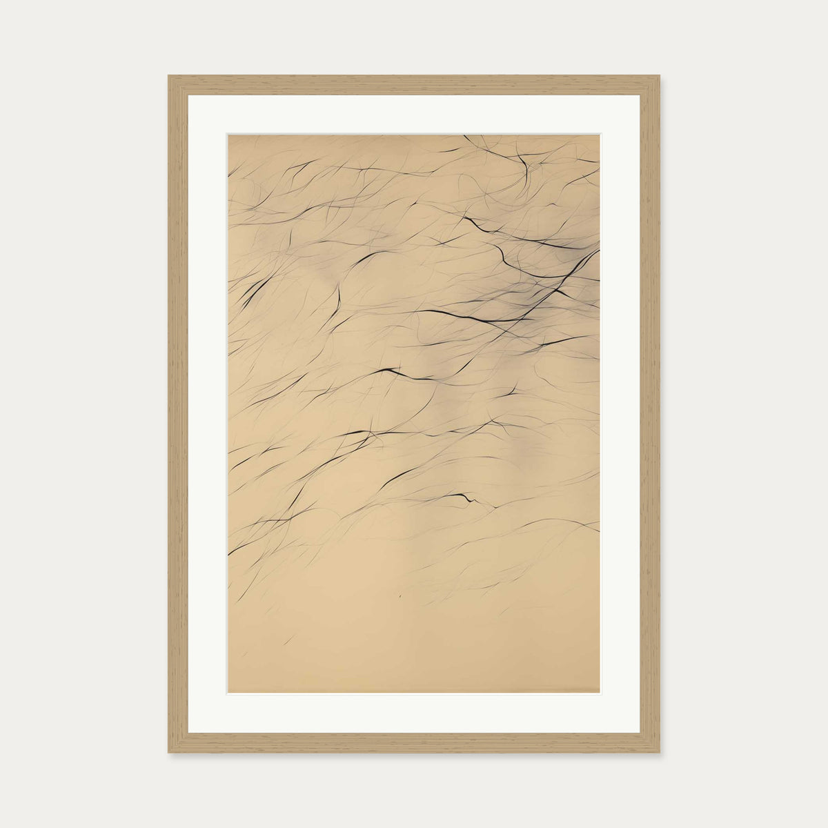 Texture Art Print — 50 x 70 cm — Oak Frame