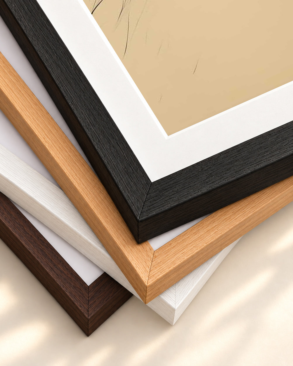 Texture Art Print — framed print corner with 5 cm mount and bevel