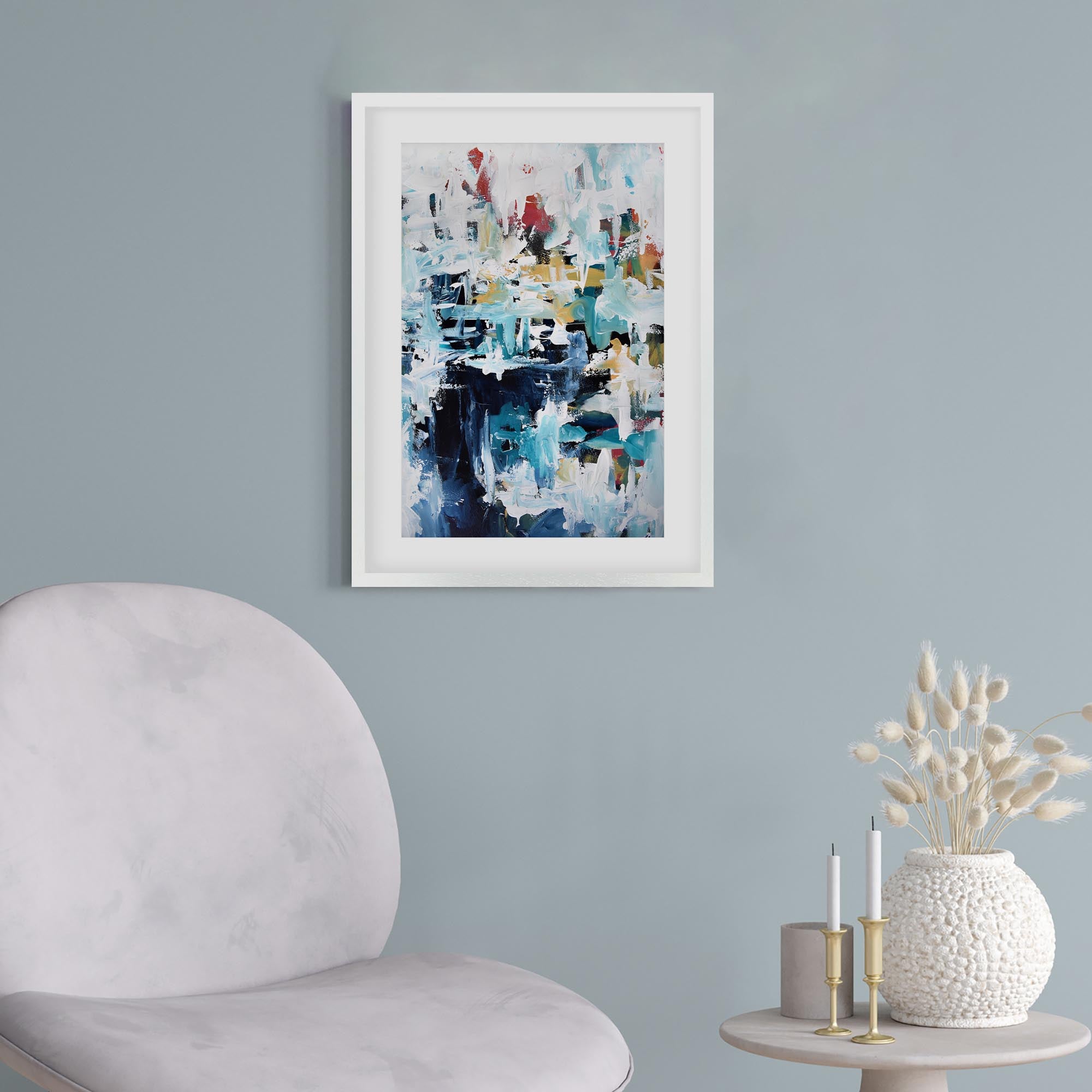 Abstract 196 Framed Art