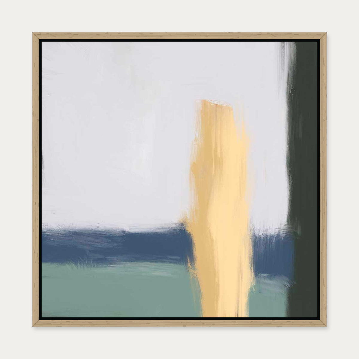 The Crossing Canvas Art — 50 x 50 cm — Oak Frame