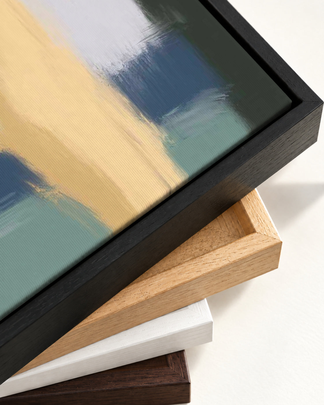 The Crossing Canvas Art — framed canvas corner and wrapped canvas detail