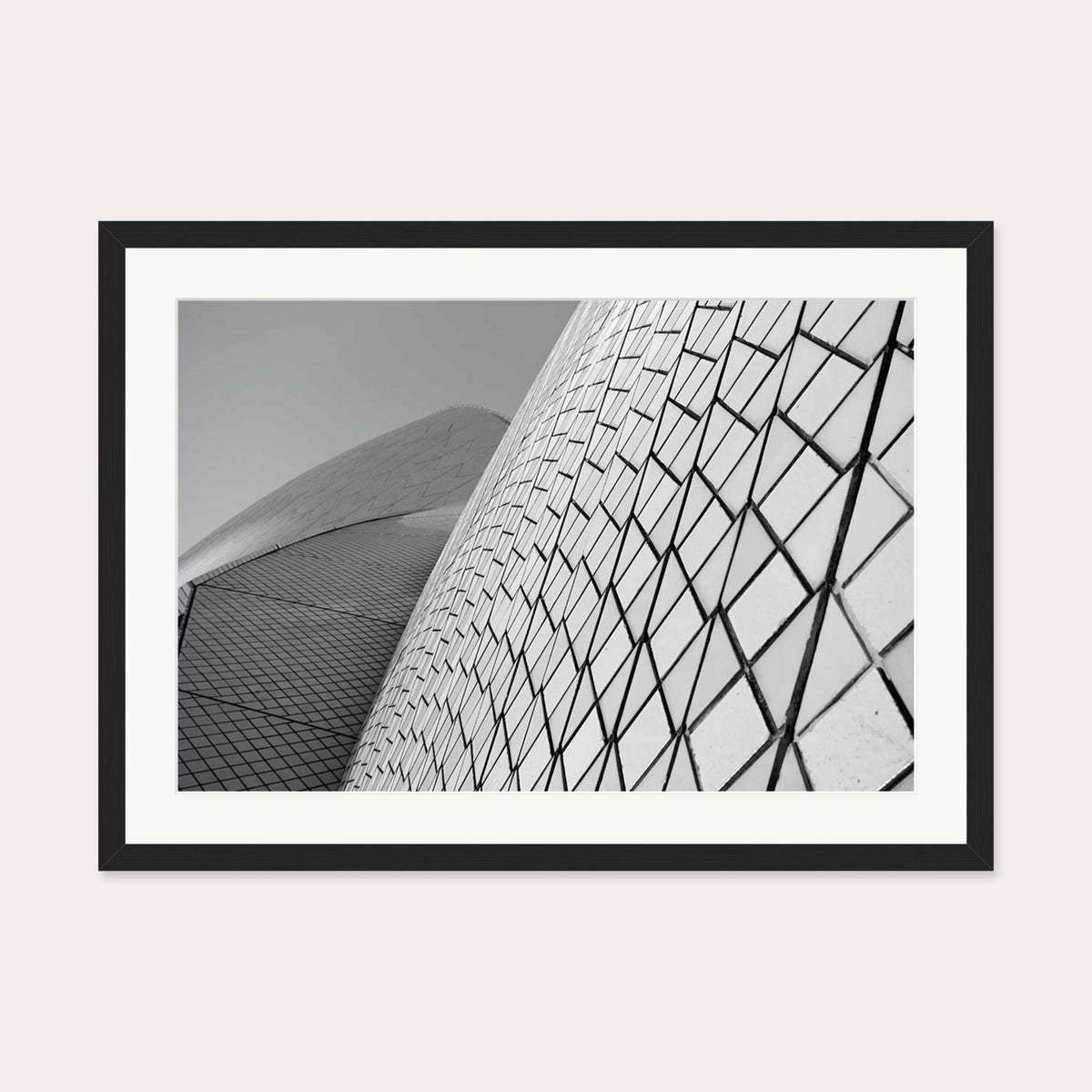 The Dome Wall Art Print — 50 x 70 cm — Black Frame
