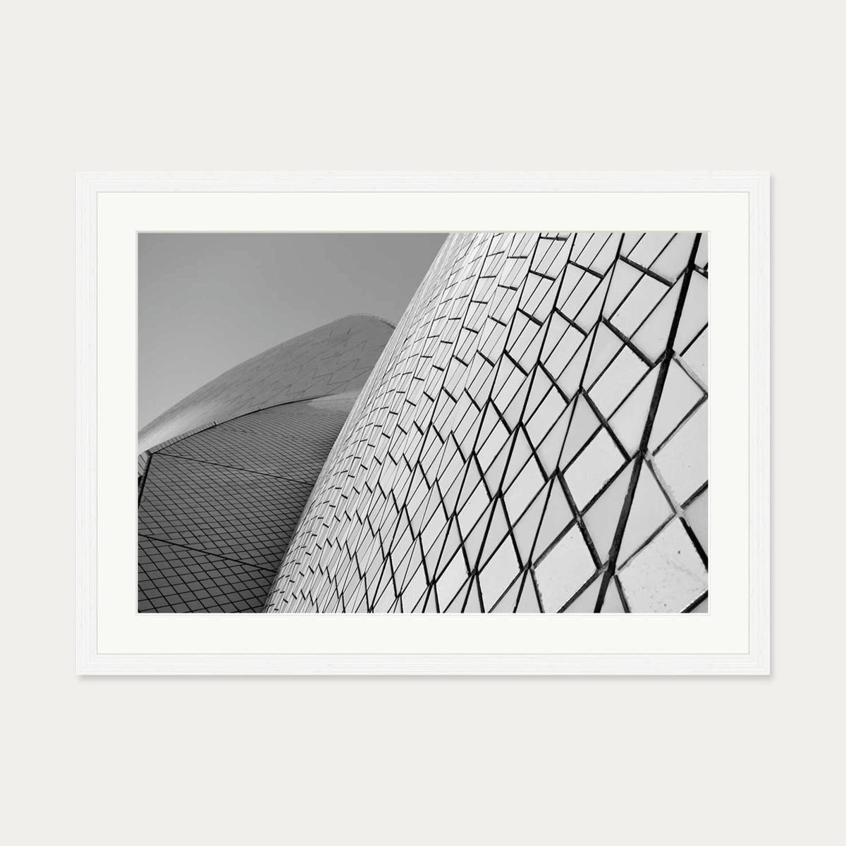 The Dome Wall Art Print — 50 x 70 cm — White Frame