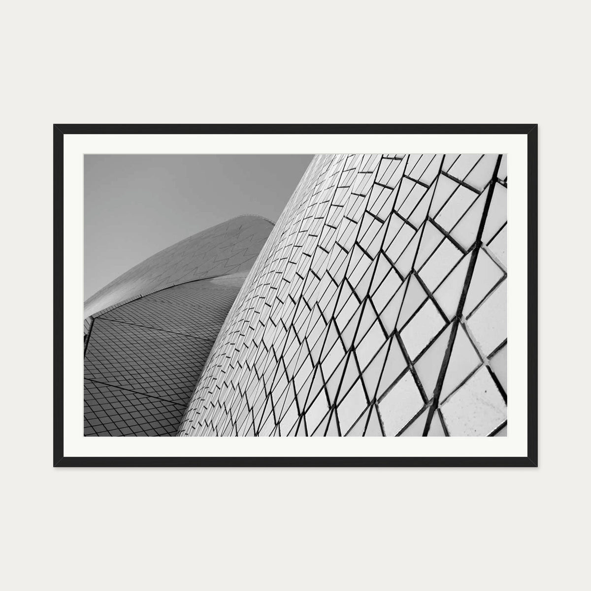 The Dome Wall Art Print — 70 x 100 cm — Black Frame