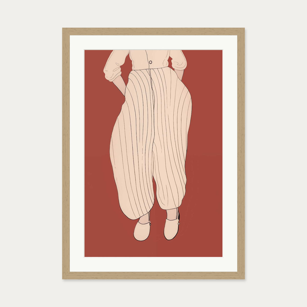 The Dream Art Print — 50 x 70 cm — Oak Frame