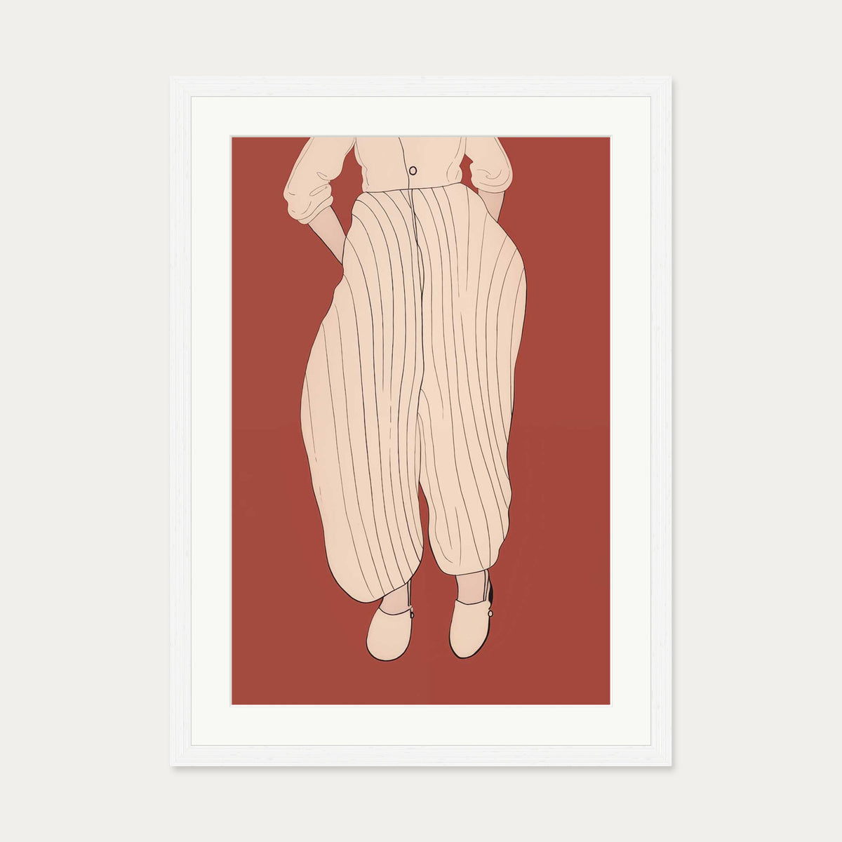 The Dream Art Print — 50 x 70 cm — White Frame
