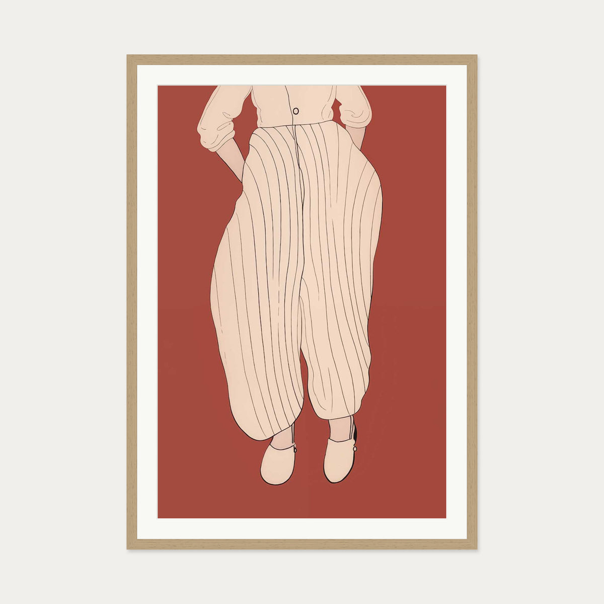 The Dream Art Print — 70 x 100 cm — Oak Frame