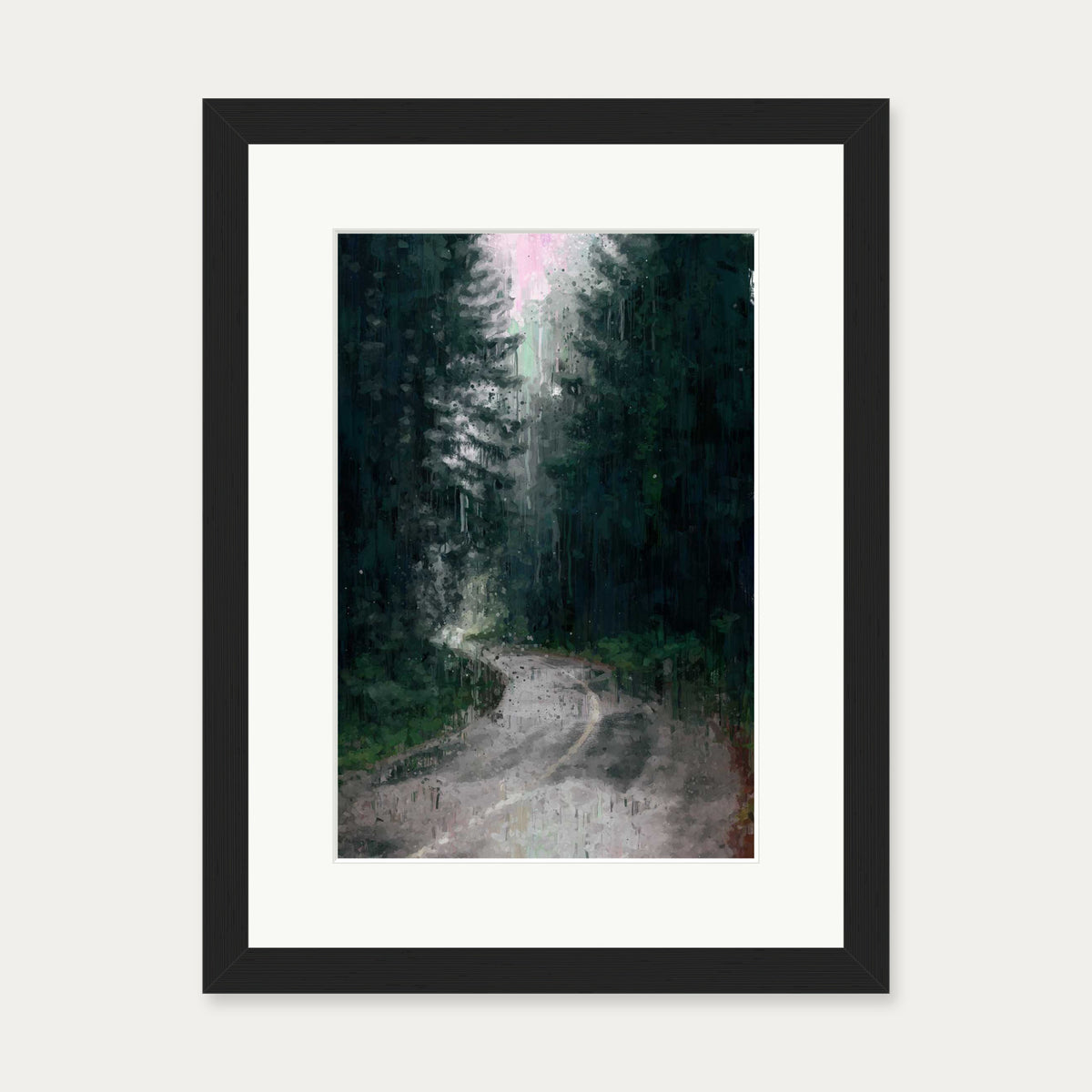The Forest Art Print — 30 x 40 cm — Black Frame