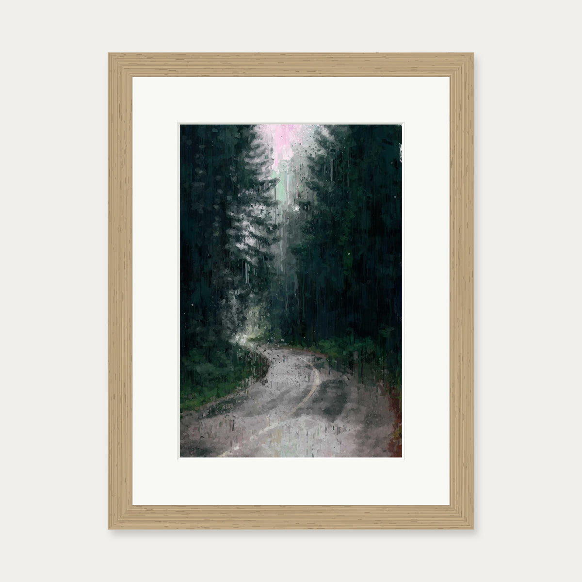 The Forest Art Print — 30 x 40 cm — Oak Frame