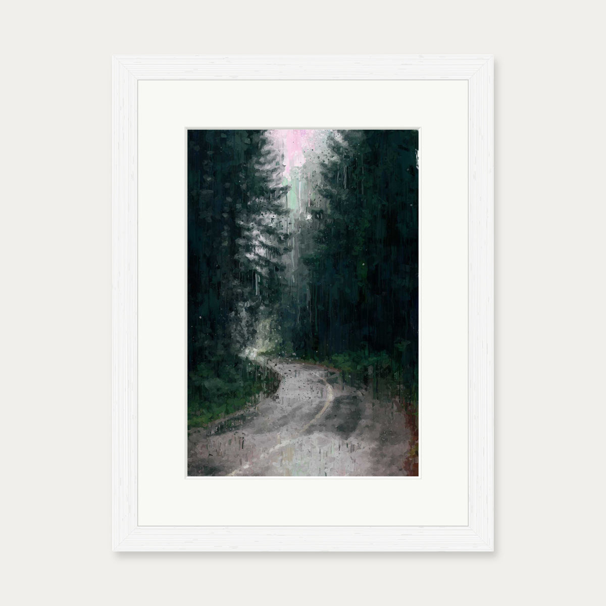 The Forest Art Print — 30 x 40 cm — White Frame