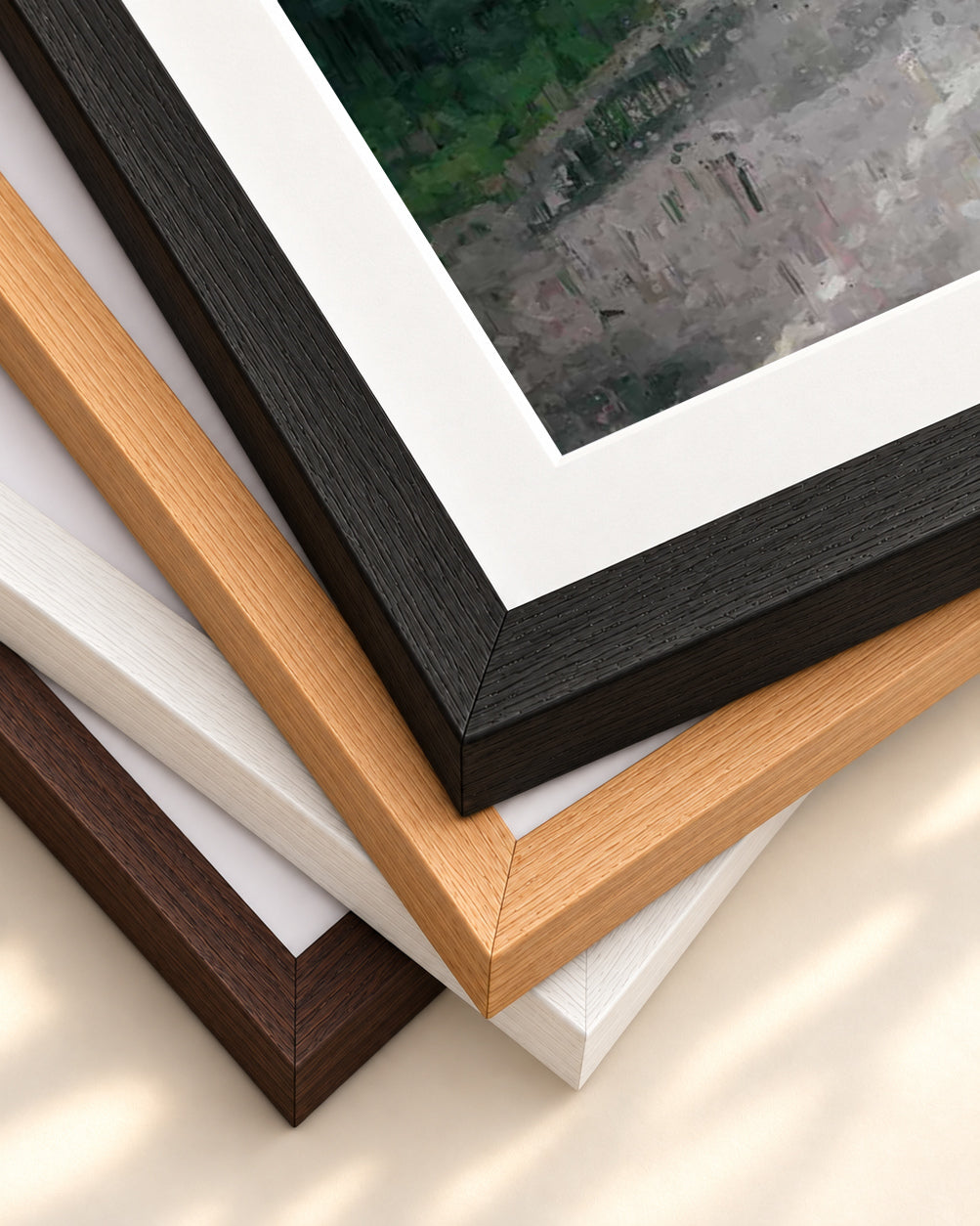 The Forest Art Print — framed print corner with 5 cm mount and bevel