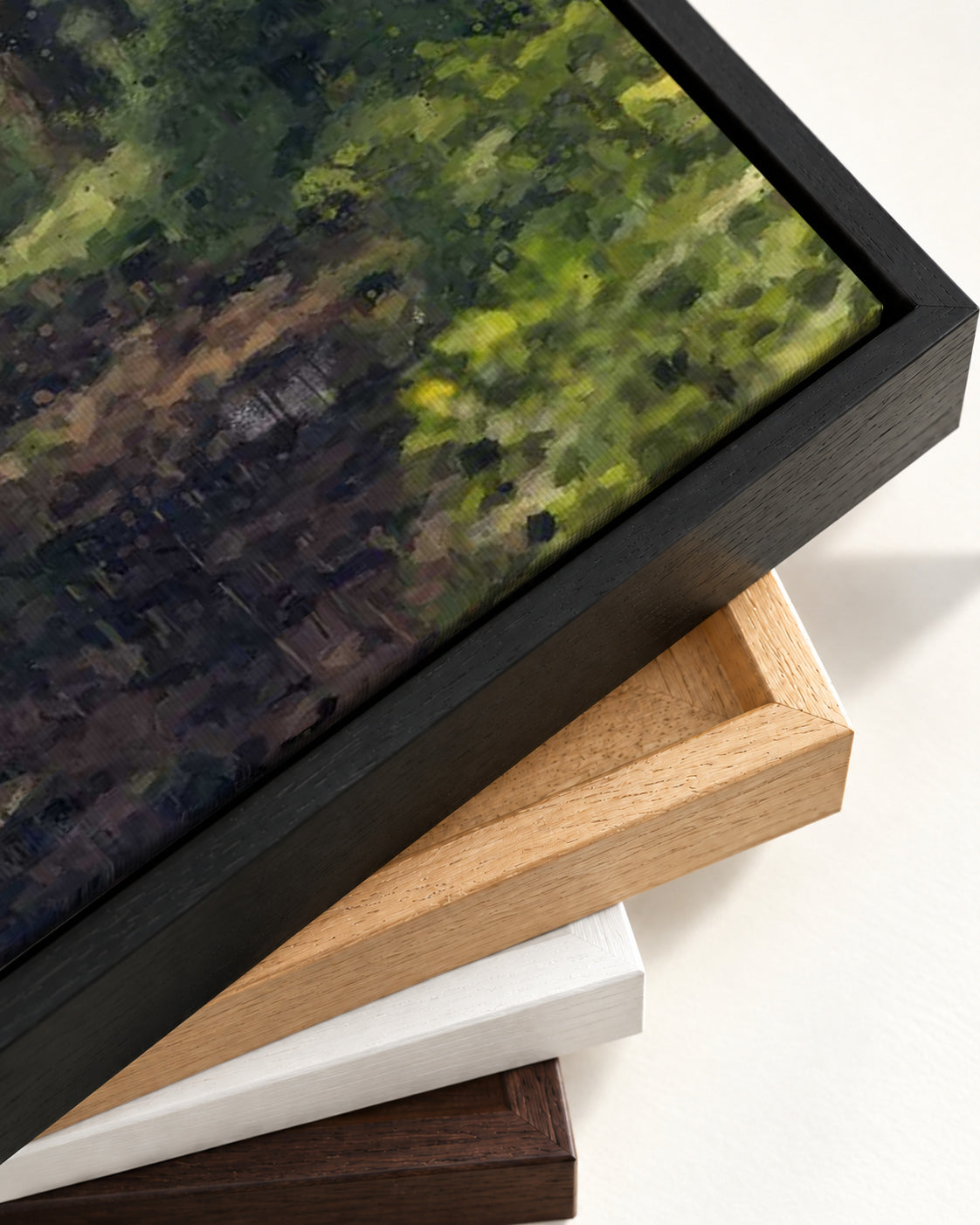 The Forest Canvas Art — framed canvas corner and wrapped canvas detail