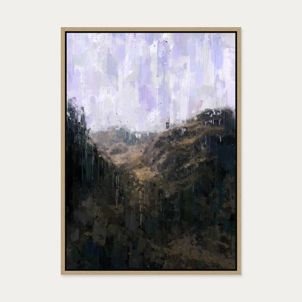 Nature Valley Canvas Art — 50 x 70 cm — Oak Frame