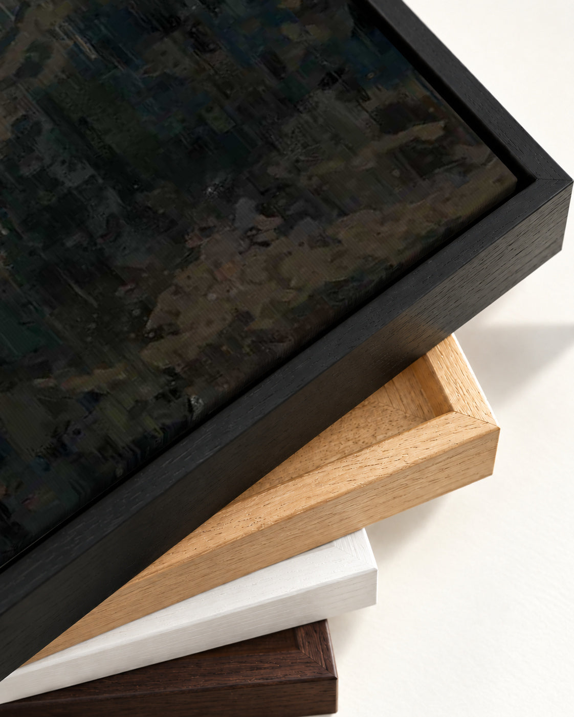 Nature Valley Canvas Art — framed canvas corner and wrapped canvas detail