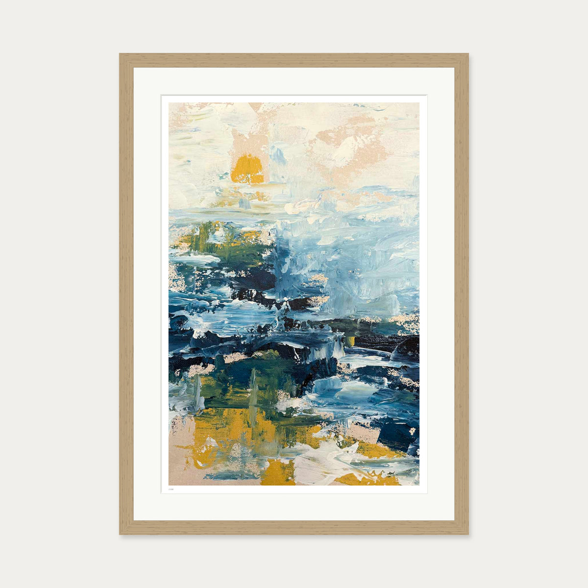 The Lake II Limited Edition Print — 50 x 70 cm — Oak Frame