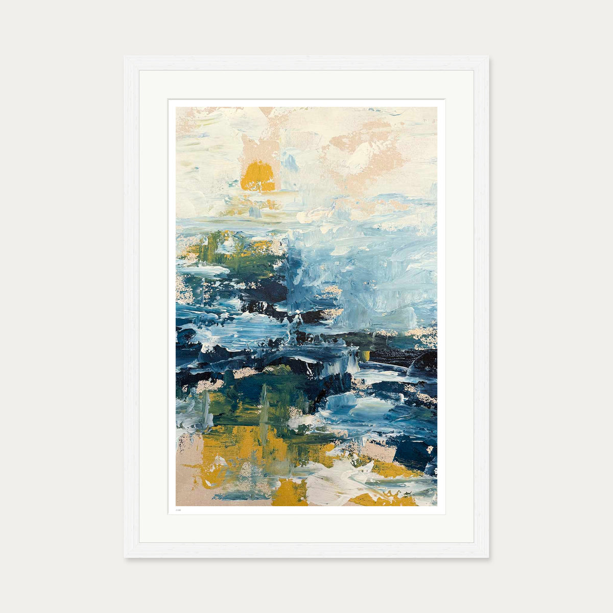 The Lake II Limited Edition Print — 50 x 70 cm — White Frame