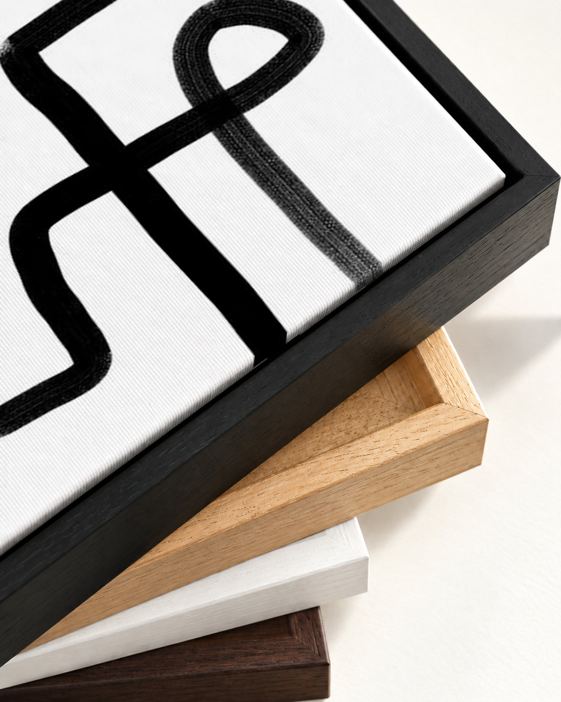 The Maze Canvas Art — framed canvas corner and wrapped canvas detail