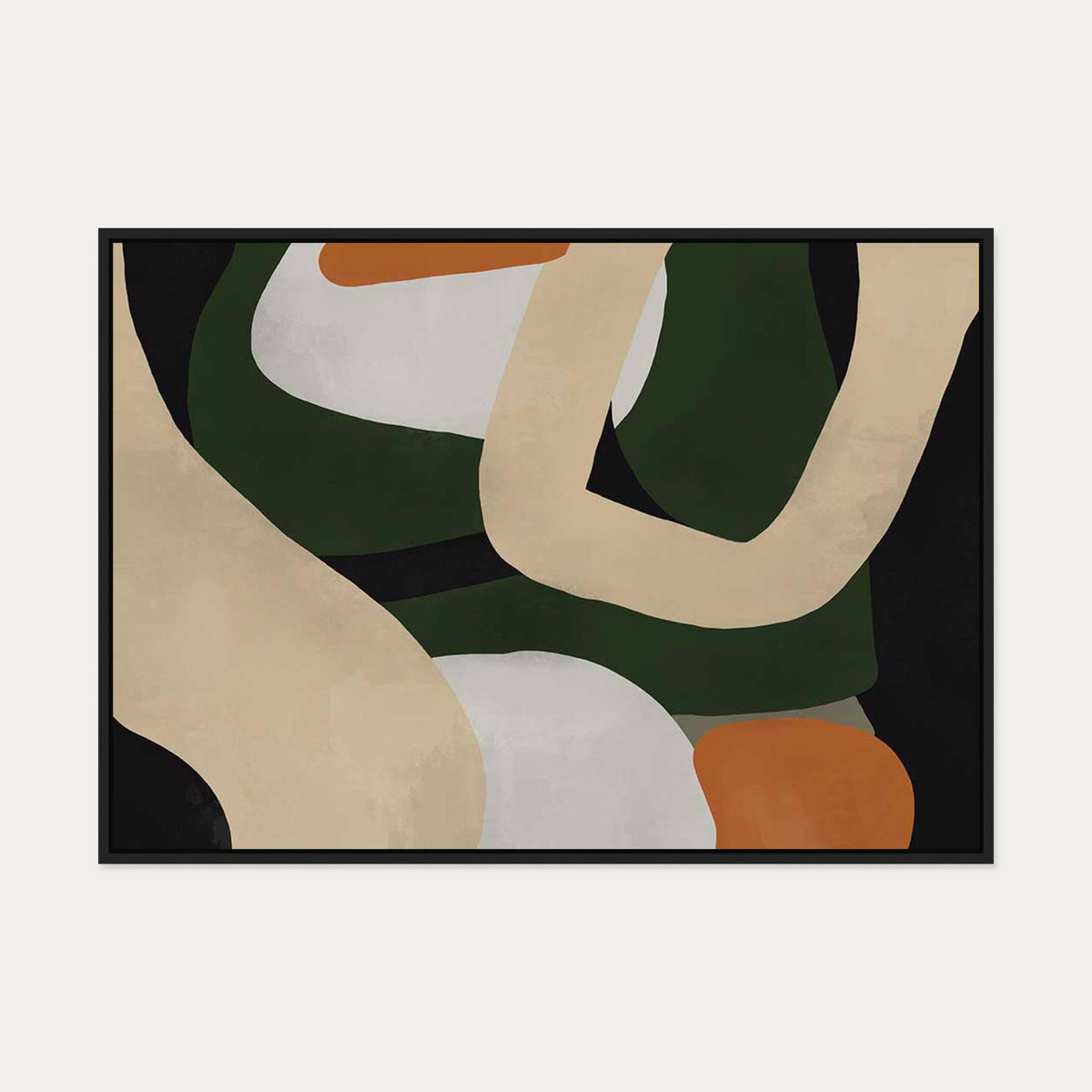 The Morning After Canvas Art — 70 x 100 cm — Black Frame