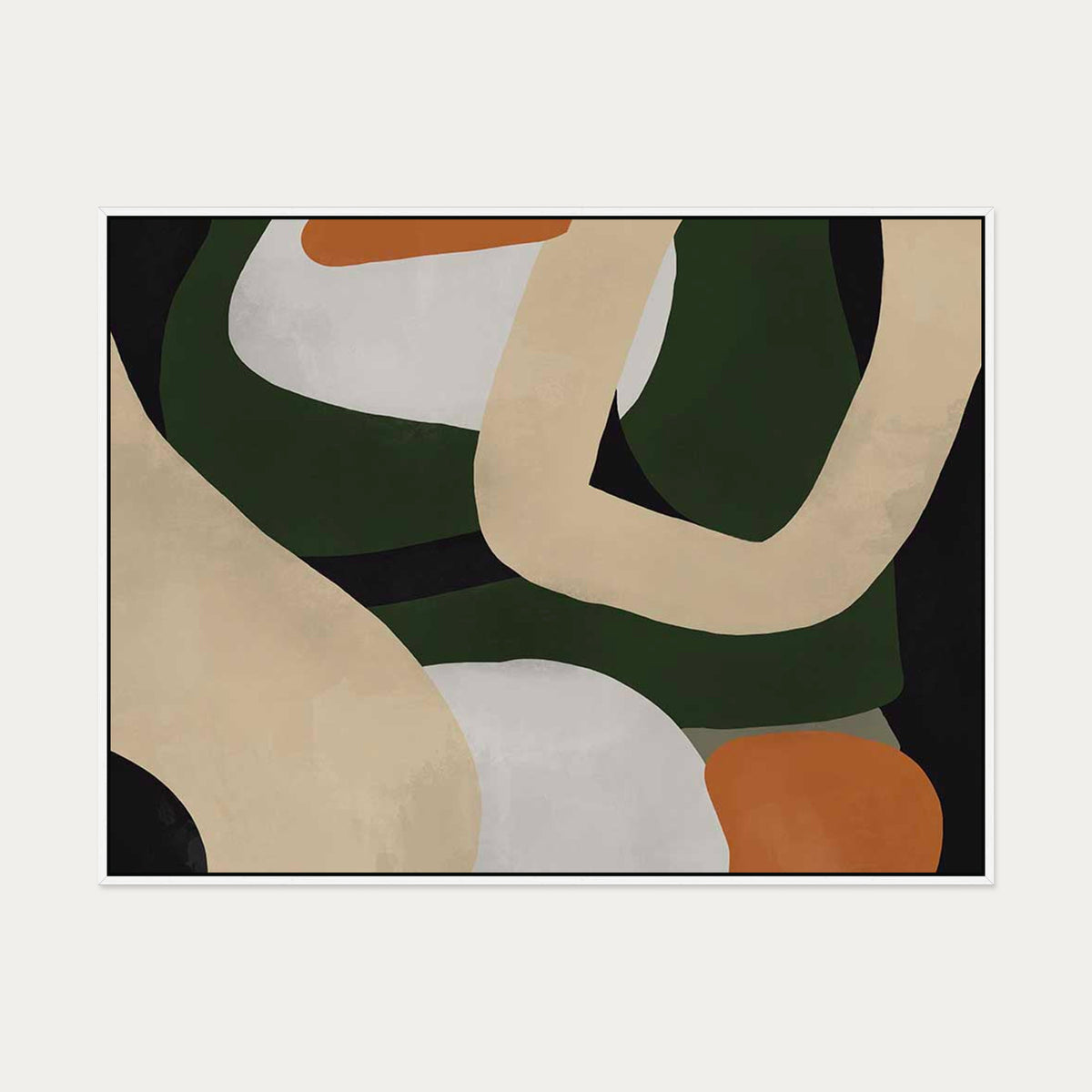 The Morning After Canvas Art — 90 x 120 cm — White Frame