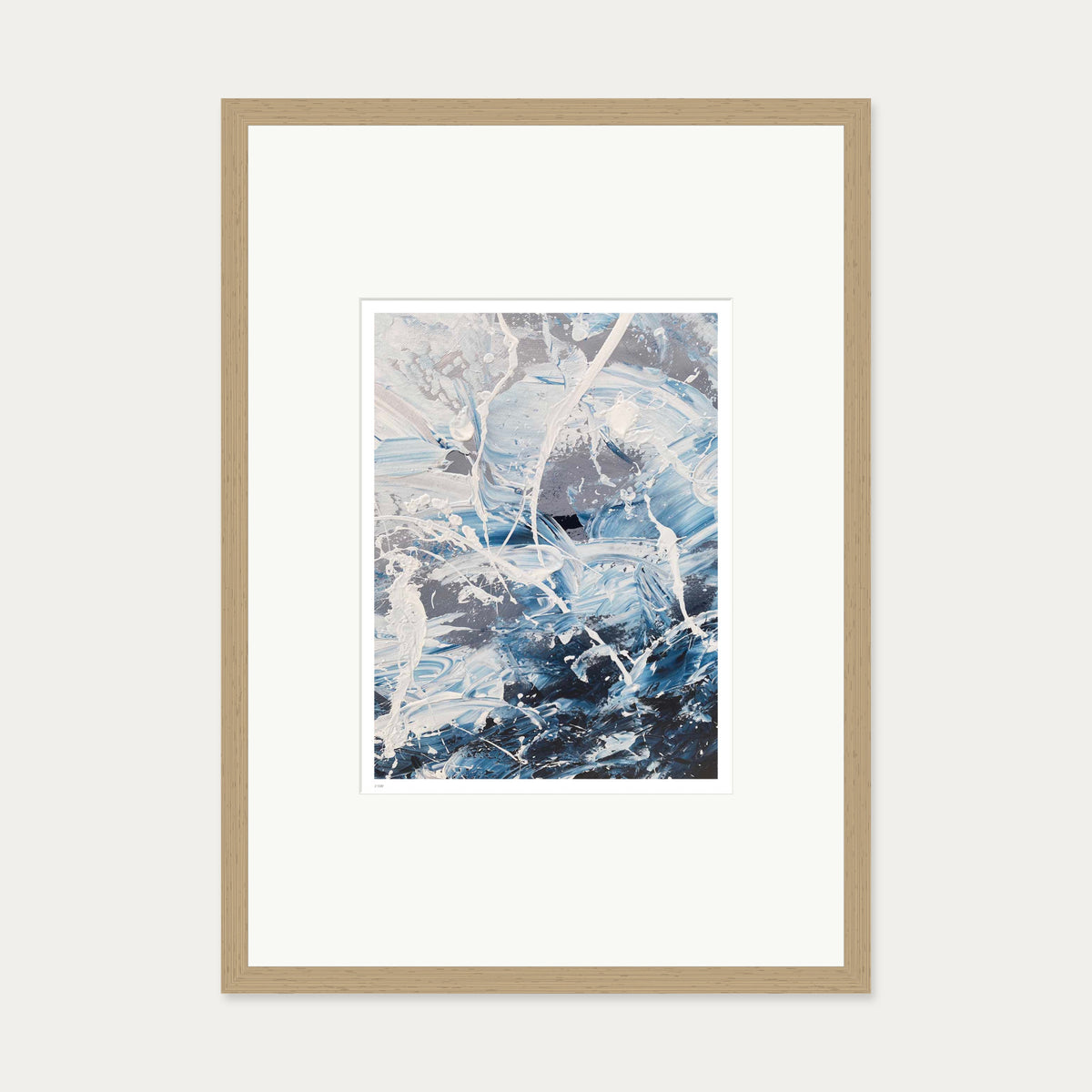 The Rain Limited Edition Print — 50 x 70 cm — Oak Frame