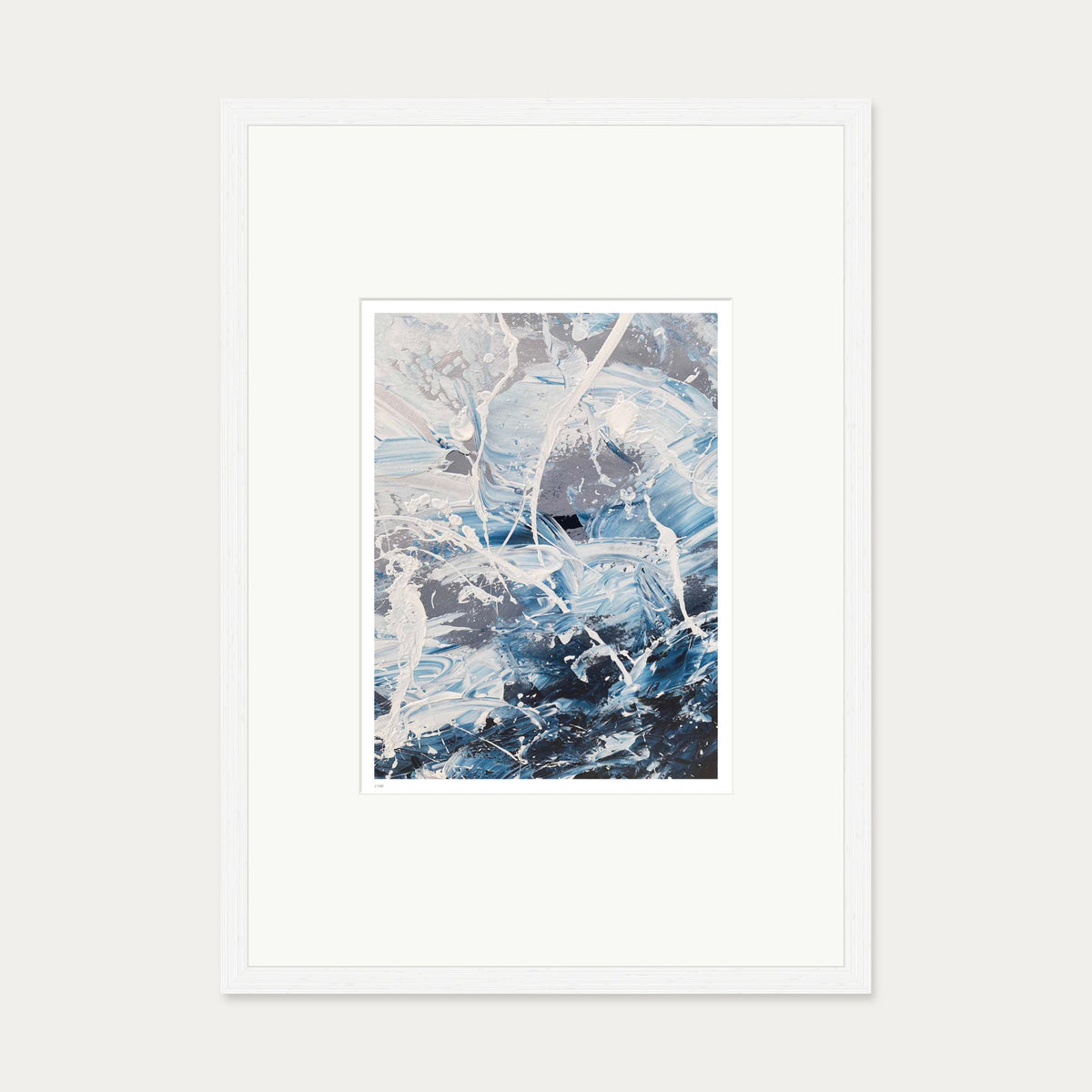 The Rain Limited Edition Print — 50 x 70 cm — White Frame