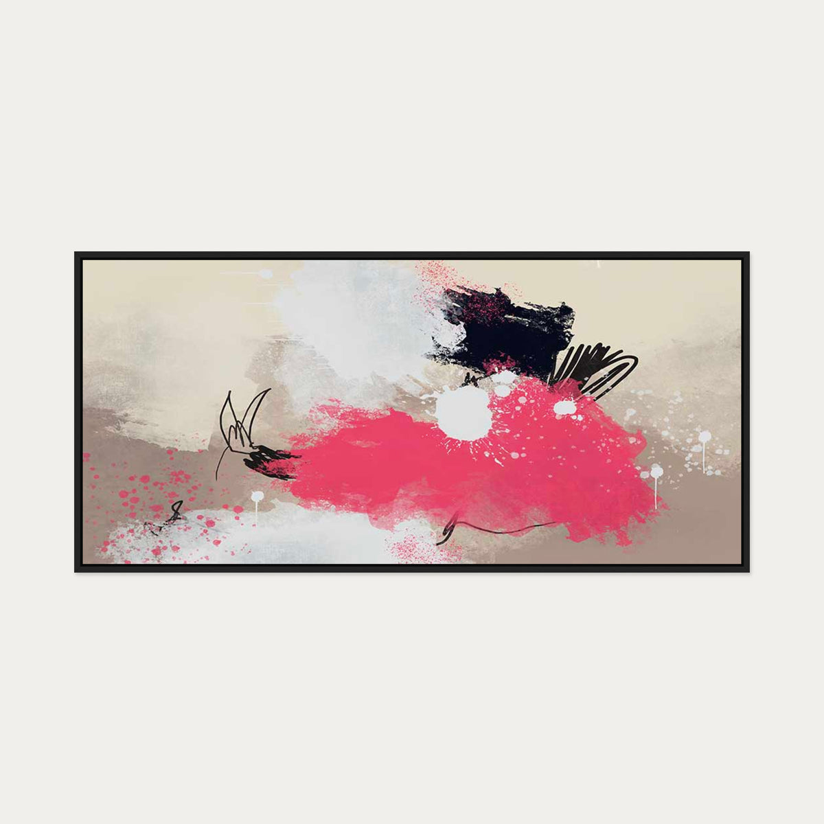 The Reef Canvas Art — 130 x 60 cm — Black Frame