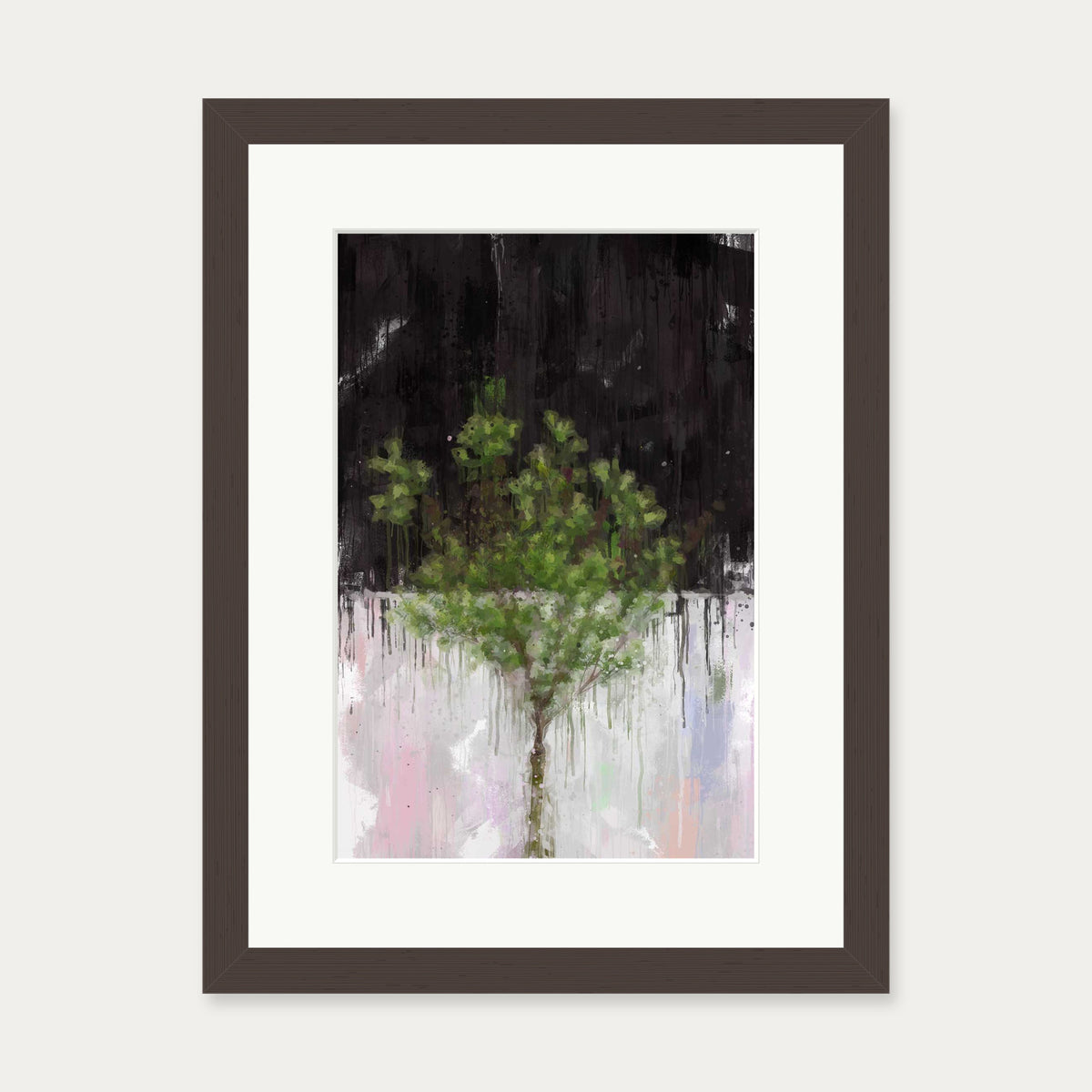 The Tree Of Life Art Print — 30 x 40 cm — Brown Frame