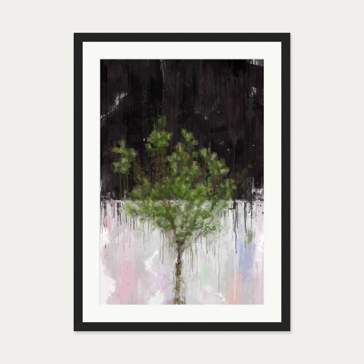 The Tree Of Life Art Print — 50 x 70 cm — Black Frame