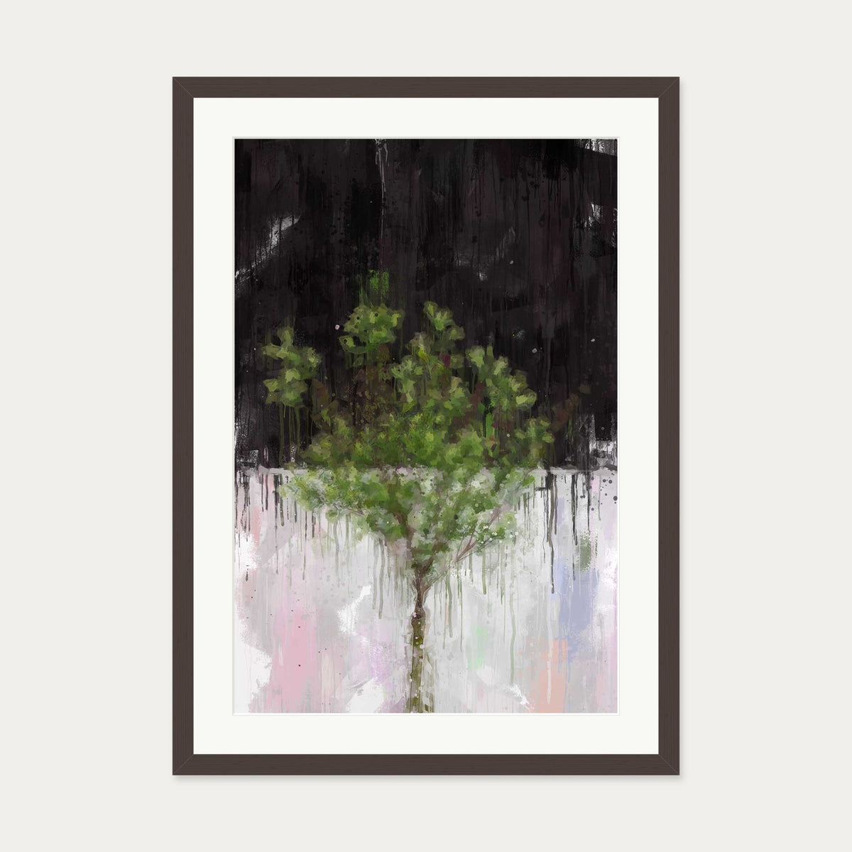 The Tree Of Life Art Print — 50 x 70 cm — Brown Frame