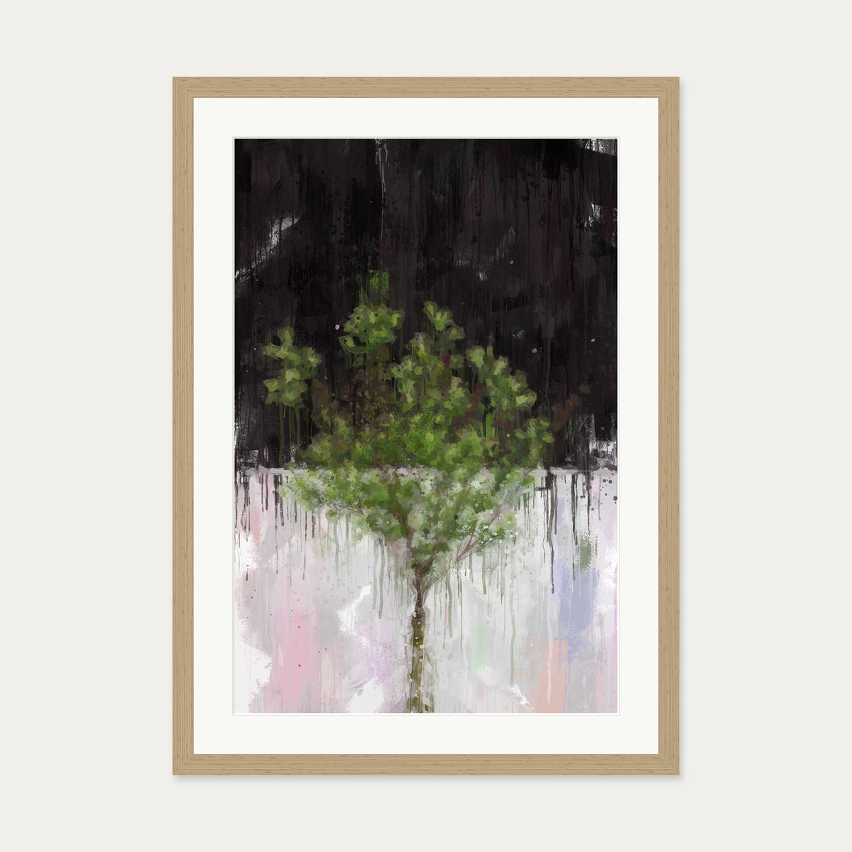 The Tree Of Life Art Print — 50 x 70 cm — Oak Frame