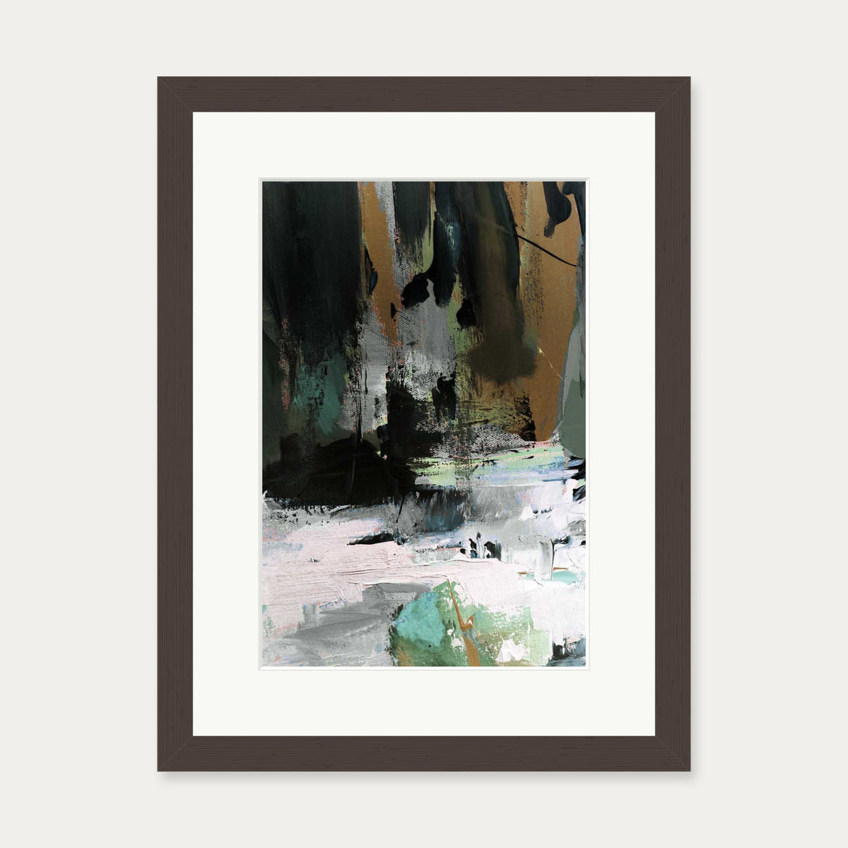 Through The Tropics Art Print — 30 x 40 cm — Brown Frame