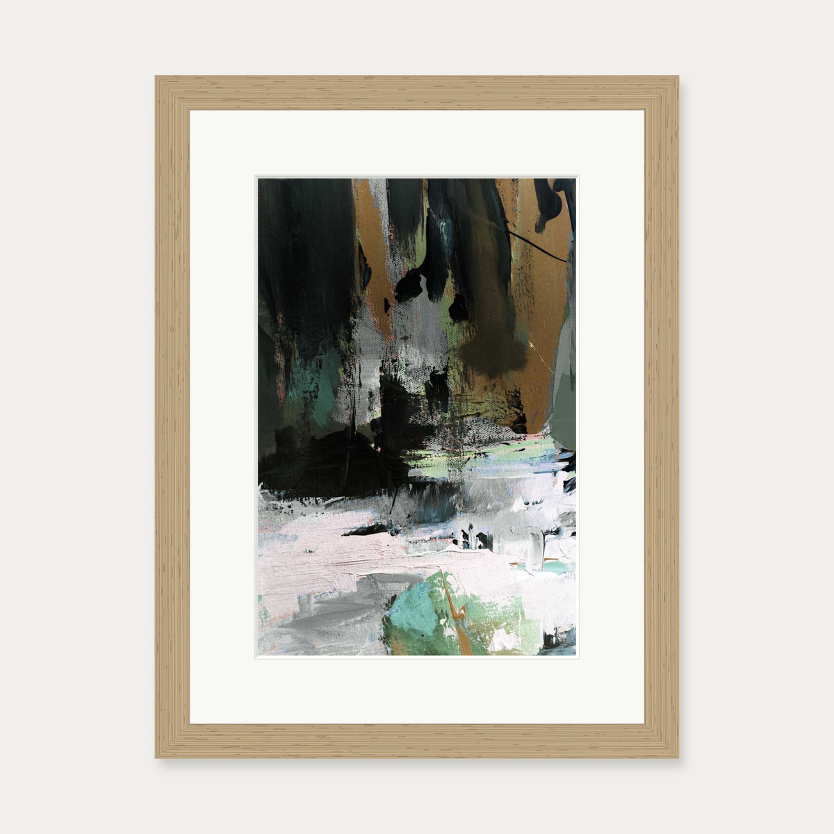 Through The Tropics Art Print — 30 x 40 cm — Oak Frame