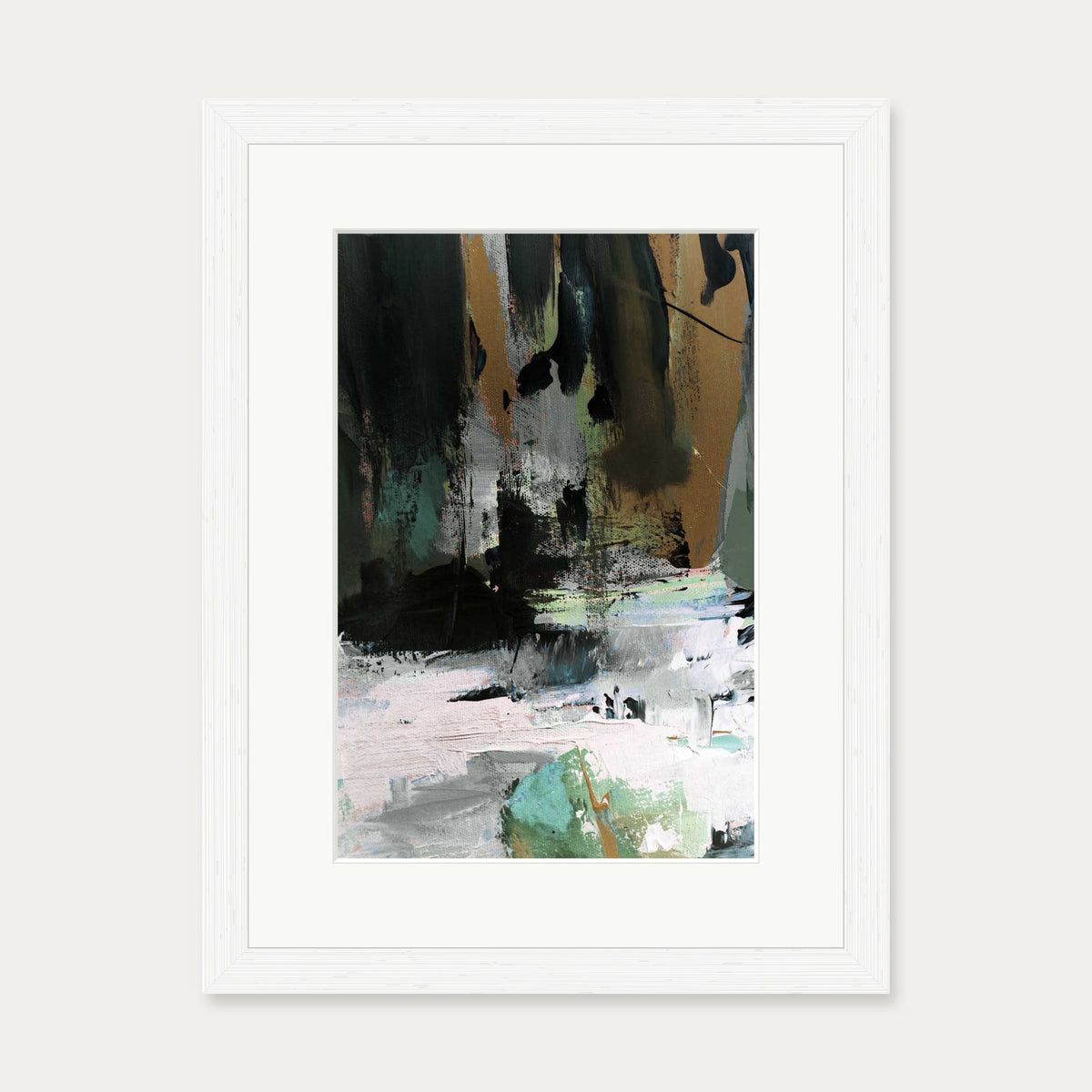 Through The Tropics Art Print — 30 x 40 cm — White Frame
