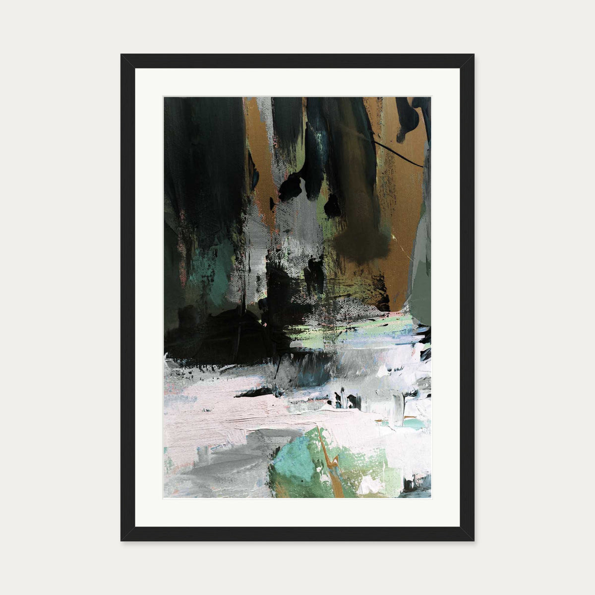 Through The Tropics Art Print — 50 x 70 cm — Black Frame