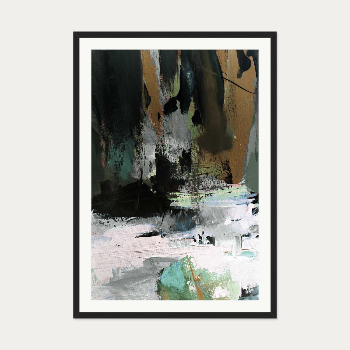 Through The Tropics Art Print — 70 x 100 cm — Black Frame