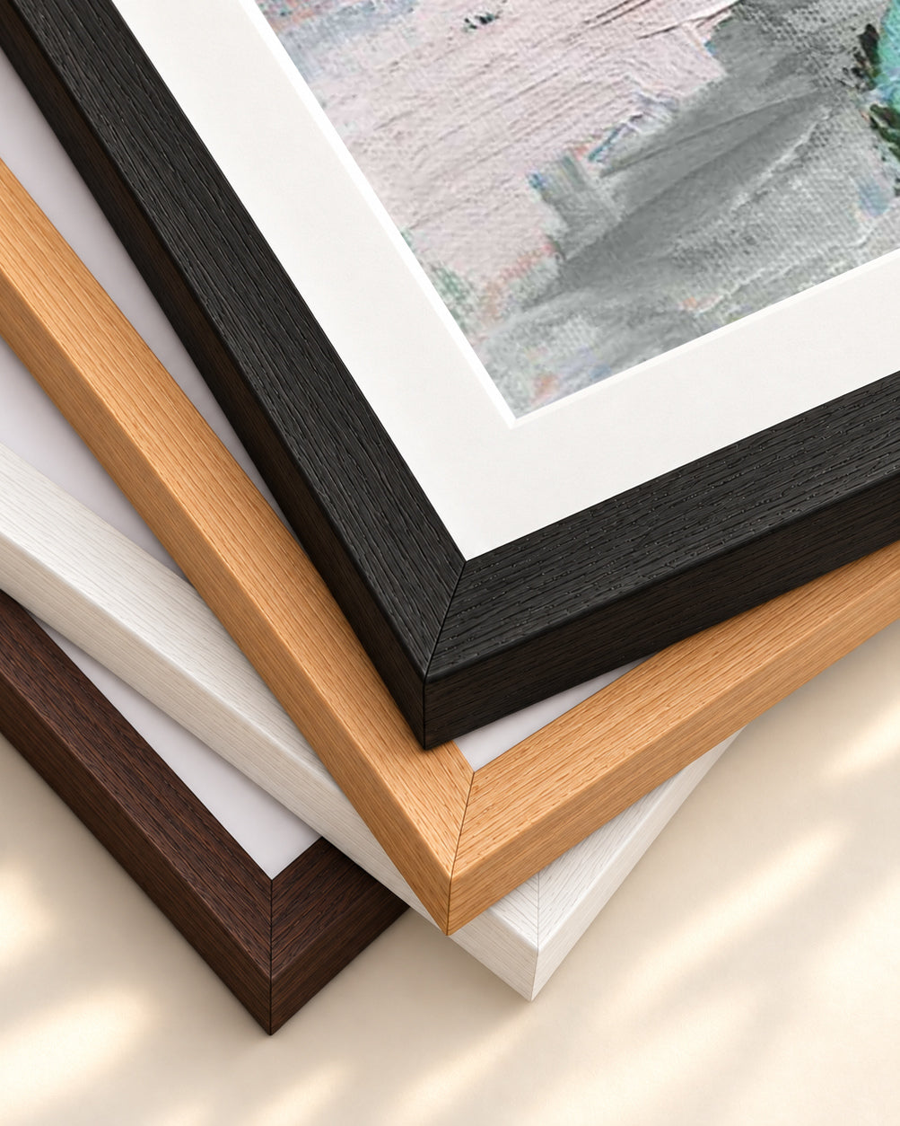 Through The Tropics Art Print — framed print corner with 5 cm mount and bevel