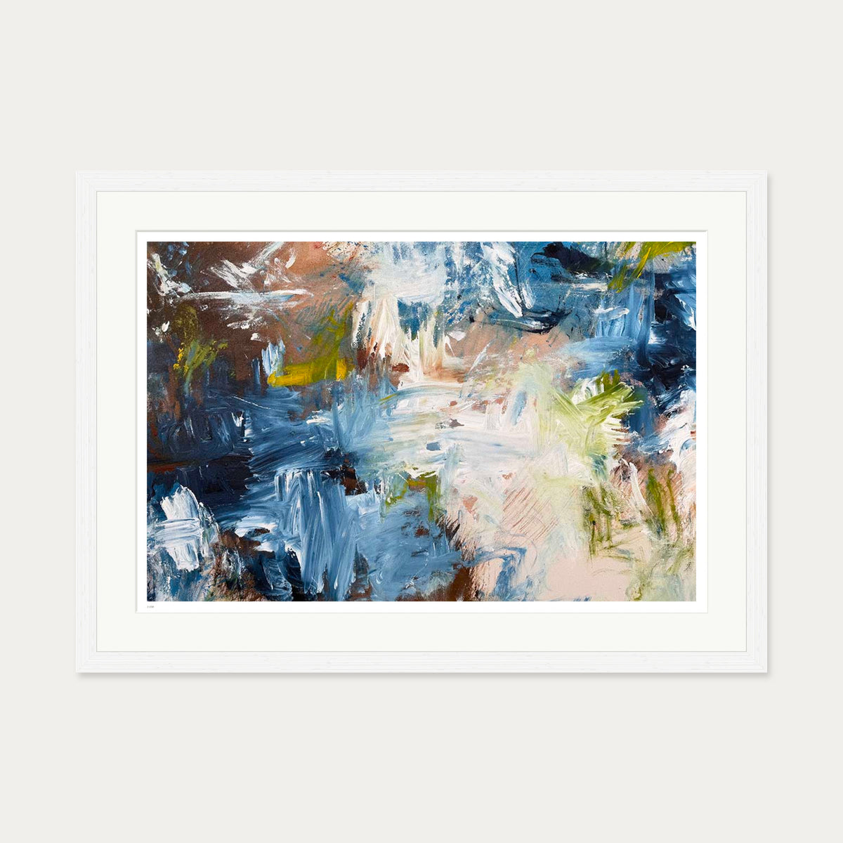 Tides Limited Edition Print — 50 x 70 cm — White Frame