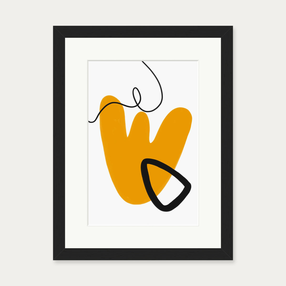Tribal Fusion Art Print — 30 x 40 cm — Black Frame