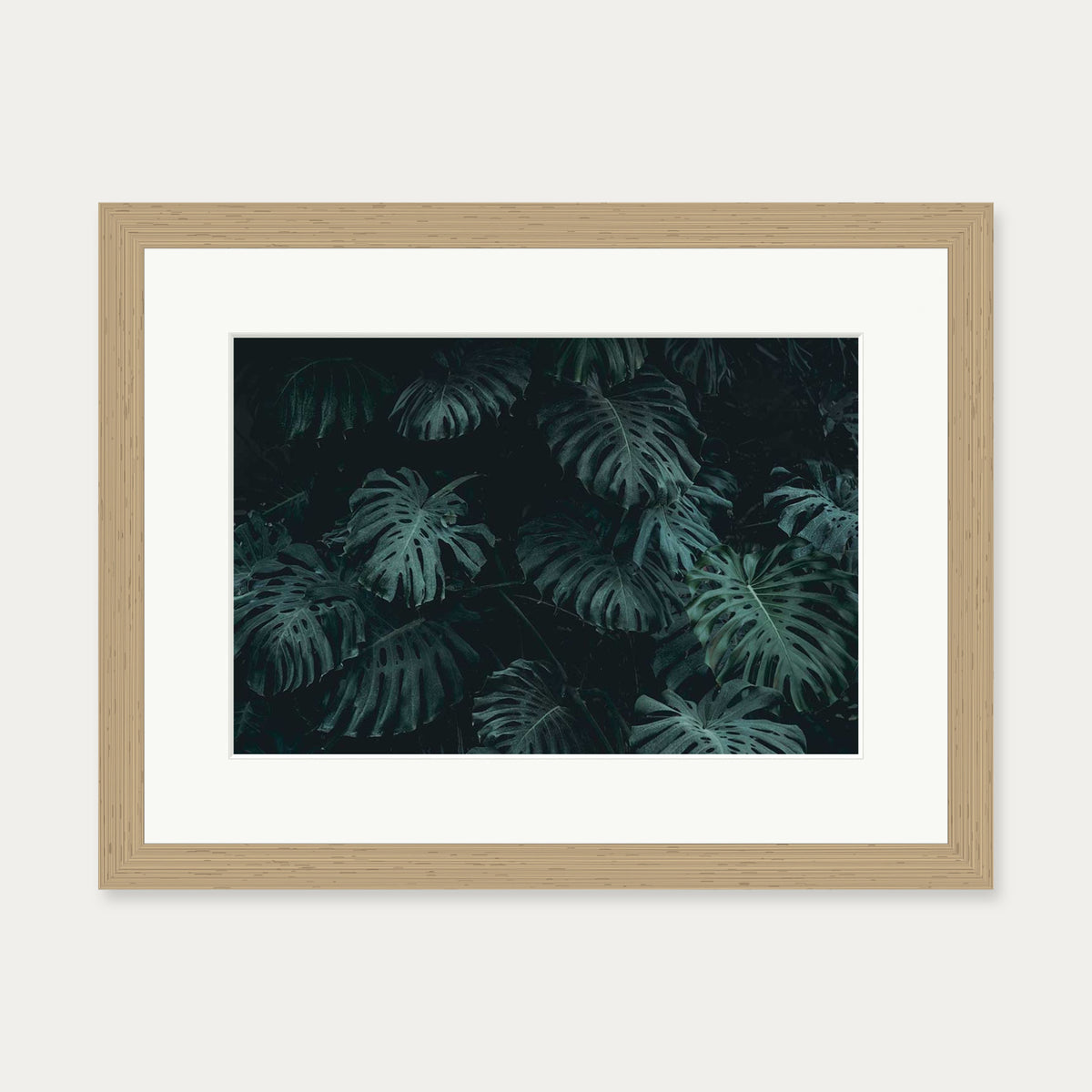 Tropical Forest III Wall Art Print — 30 x 40 cm — Oak Frame